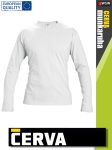   Cerva CAMBON WHITE pamut rugalmas egyszínű hosszúujjú póló - 160 g/m2