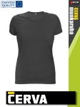  Cerva SURMA BLACK pamut rugalmas egyszínű női póló - 170 g/m2