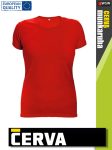   Cerva SURMA RED pamut rugalmas egyszínű női póló - 170 g/m2