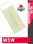   65/35 FEHÉR textil gumis mosható szájmaszk arcvédő - RAKTÁRON - (MOSHATÓ KIVITEL)
