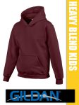 Gildan Heavy Blend Hooded hosszúujjú gyerek unisex kapucnis pulóver