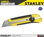   Stanley műanyagházas fémmegvezetéses tördelhetőpengés kés 25mm - szerszám