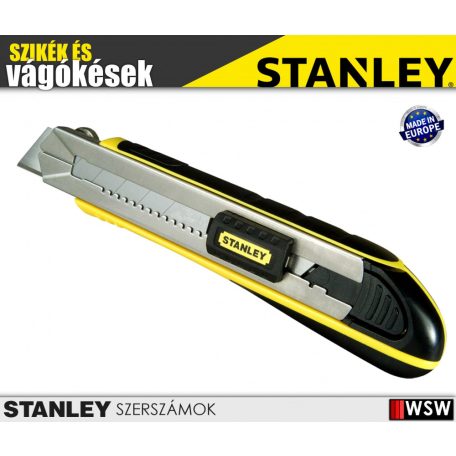Stanley FATMAX fémházas tördelhető pengés kés fémmegvezetéses 25mm - szerszám