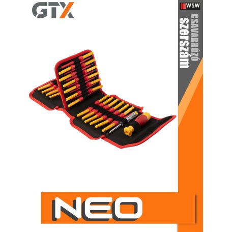 Neo Tools 1000V szigetelt csavarhúzó készlet 50 db-os - szerszám