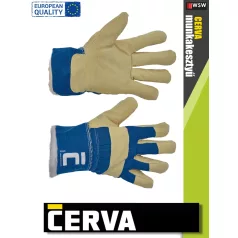   Cerva SHAG kombinált bélelt bőrkesztyű - munkakesztyű - 12 pár/csomag