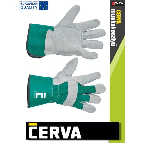 Cerva EIDER kombinált bőrkesztyű - munkakesztyű - 1 pár/csomag