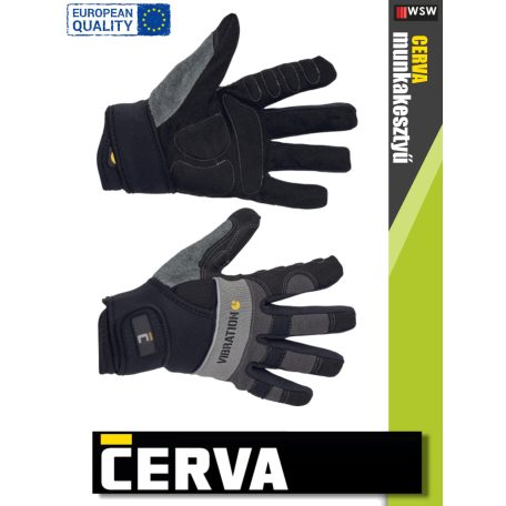Cerva NIGRA kombinált bőrkesztyű - 1 pár/csomag