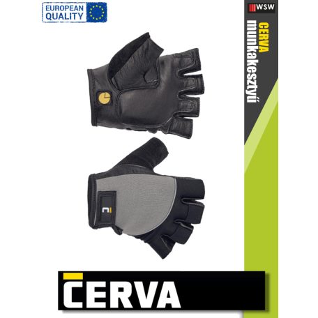 Cerva FUSCUS kombinált ujjatlan bőrkesztyű - 1 pár/csomag