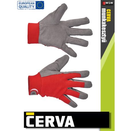 Cerva TRUSH kombinált bőrkesztyű - 12 pár/csomag
