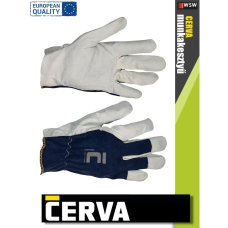 Cerva PURPUREA kombinált bőrkesztyű - 12 pár/csomag