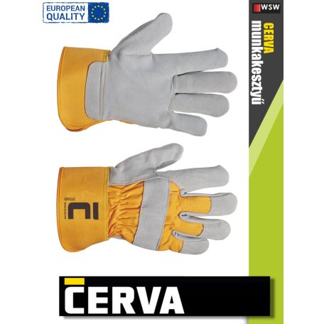 Cerva GRYLLE kombinált bőrkesztyű - 12 pár/csomag