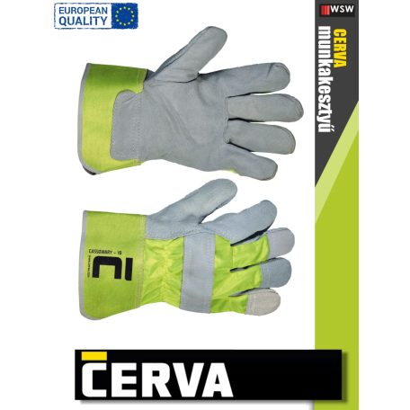 Cerva CASSOWARY bőr munkakesztyű - 12 pár/csomag