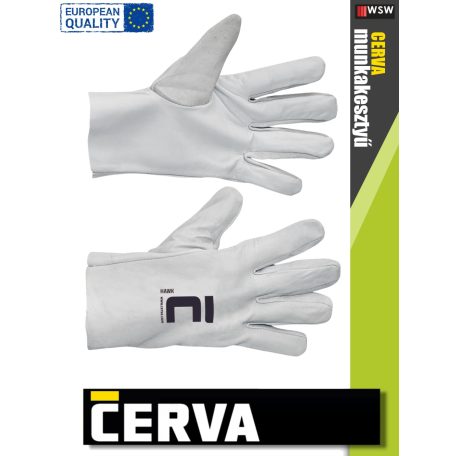 Cerva HAWK kombinált bőrkesztyű - 12 pár/csomag