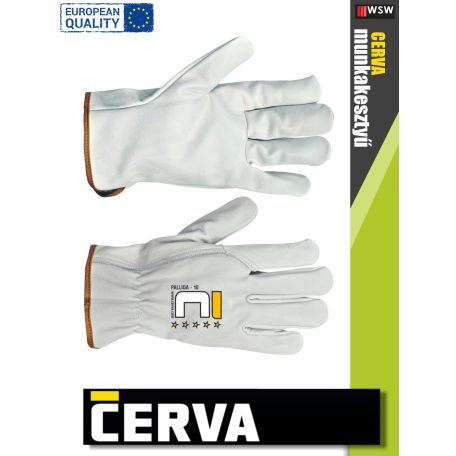 Cerva PALLIDA kombinált bőrkesztyű - munkakesztyű - 1 pár/csomag