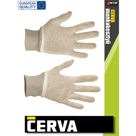 Cerva TIT textil kötött munkakesztyű - 12 pár/csomag