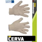 Cerva DUNLIN bélelt textil varrott munkakesztyű - 12 pár/csomag