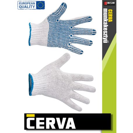 Cerva PLOVER textil kötött munkakesztyű - 12 pár/csomag