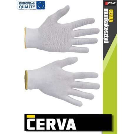 Cerva BUSTARD EVO textil kötött munkakesztyű - 12 pár/csomag