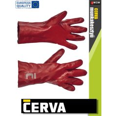   Cerva REDSTART varrott pvc-mártott munkakesztyű 35 cm - 12 pár/csomag