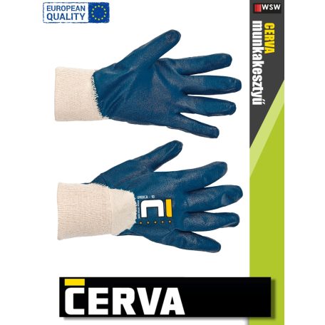 Cerva URBICA kötött NITRIL-mártott munkakesztyű - 12 pár/csomag