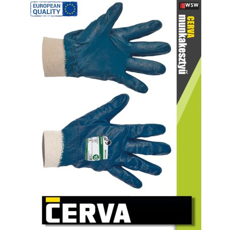 Cerva SABINI kötött NITRIL-mártott munkakesztyű - 12 pár/csomag