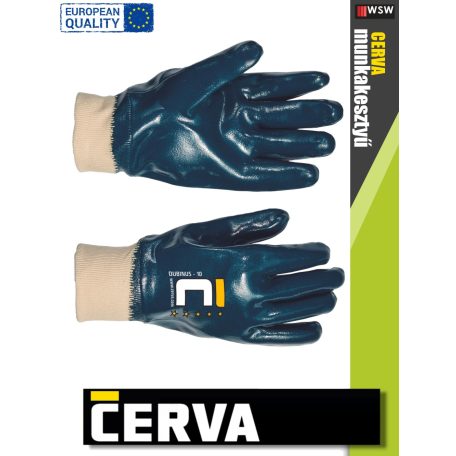 Cerva DUBIUS kötött nitril-mártott munkakesztyű - 12 pár/csomag