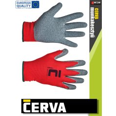   Cerva HORNBILL kötött latex-mártott munkakesztyű - 12 pár/csomag