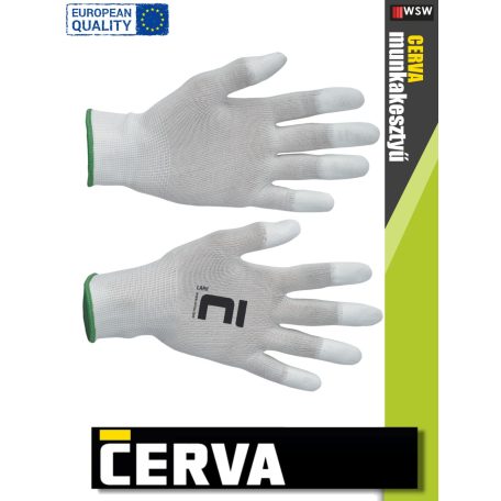 Cerva LARK textil PU-mártott munkakesztyű - 12 pár/csomag