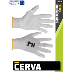   Cerva BUNTING textil PU-mártott munkakesztyű - 12 pár/csomag
