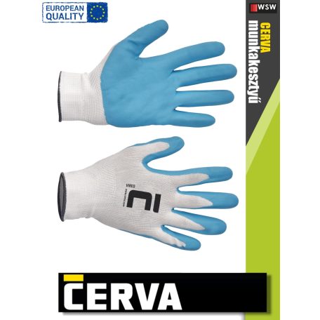 Cerva VIREO textil nitrilmártott munkakesztyű - 12 pár/csomag