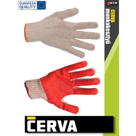 Cerva SCOTER kötött PVC-mártott munkakesztyű - 12 pár/csomag