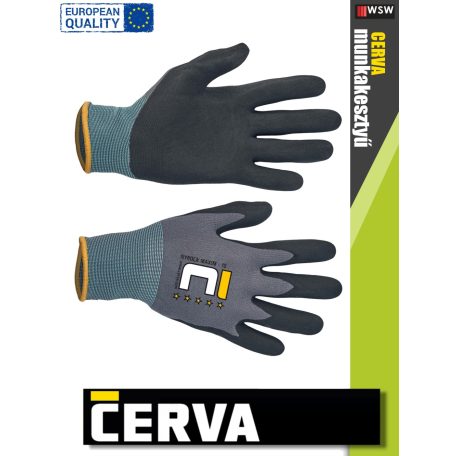 Cerva NYROCA MAXIM textil nitrilmártott munkakesztyű - 12 pár/csomag