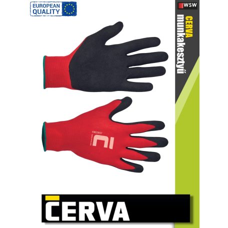 Cerva FIRECREST textil nitrilmártott munkakesztyű - 12 pár/csomag