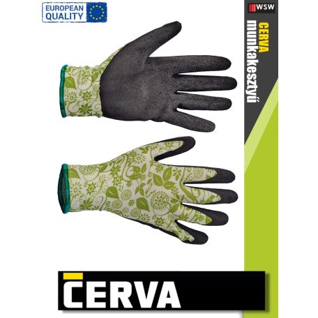 Cerva PINTAIL textil latex-mártott kesztyű - munkakesztyű - 12 pár/csomag