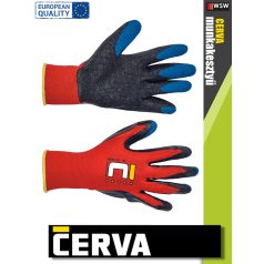   Cerva VANELLUS textil PU-mártott kesztyű - munkakesztyű - 12 pár/csomag