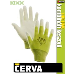   Cerva Kixx LIKE LIME textil nitrilmártott kesztyű - munkakesztyű