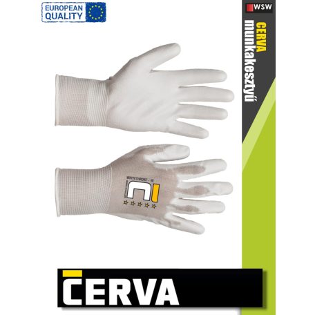 Cerva WHITETHROAT textil nitrilmártott kesztyű - munkakesztyű - 12 pár/csomag