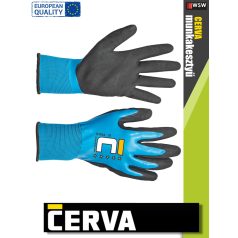   Cerva TETRAX textil PU-mártott munkakesztyű - 12 pár/csomag