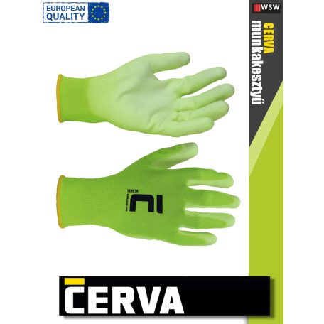 Cerva SERETA textil kötött munkakesztyű - 12 pár/csomag