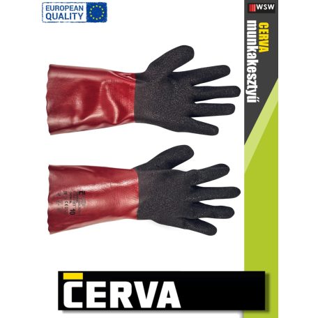 Cerva CHERRUG vegyvédelmi védőkesztyű - munkakesztyű - 12 pár/csomag
