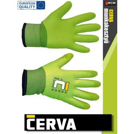 Cerva TURTUR kötött PVC-mártott munkakesztyű - 12 pár/csomag