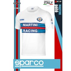   Sparco MARTINI RACING WHITE POLO prémium környakas póló - munkaruha