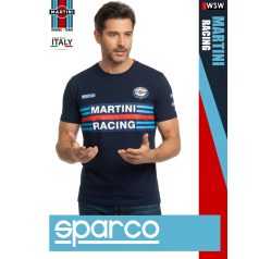   Sparco MARTINI RACING NAVY prémium környakas póló - munkaruha