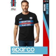   Sparco MARTINI RACING BLACK prémium környakas póló - munkaruha