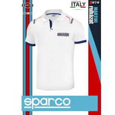   Sparco MARTINI RACING WHITE POLO prémium galléros póló - munkaruha