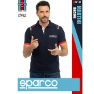 Sparco MARTINI RACING NAVY prémium technikai galléros póló - munkaruha