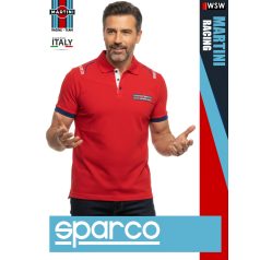   Sparco MARTINI RACING RED prémium technikai galléros póló - munkaruha