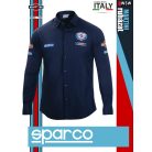 Sparco MARTINI RACING BLUE SHIRT prémium hosszúujjú ing - munkaruha