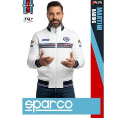  Sparco MARTINI RACING WHITE prémium technikai pulóver - munkaruha
