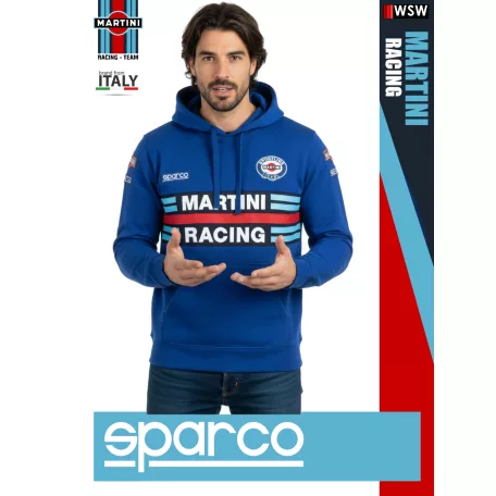 Sparco MARTINI RACING AZURE prémium technikai pulóver - munkaruha